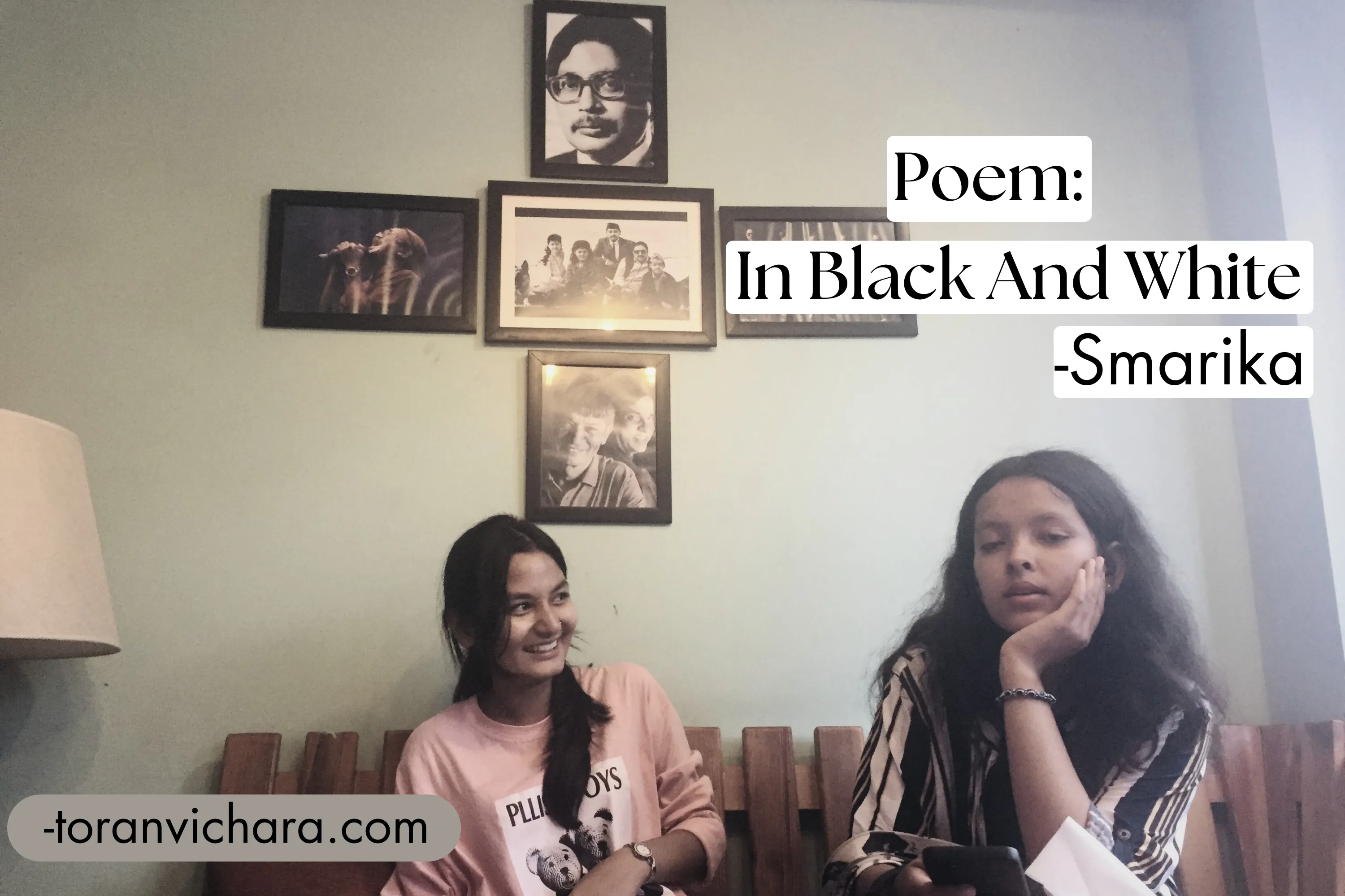  Poem: 'In black and white'-toranvichara